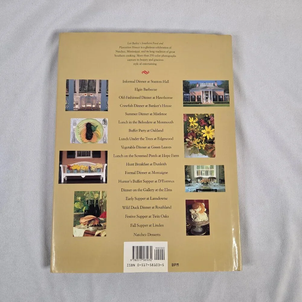 2  Lee Bailey Cookbooks- 1. Southern Food & Plantation Houses, 2. The Way I Cook